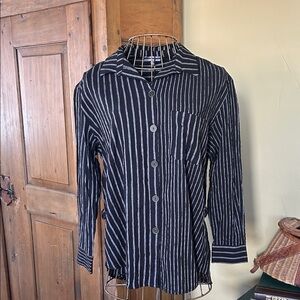 Habitat Striped Button Up Shirt